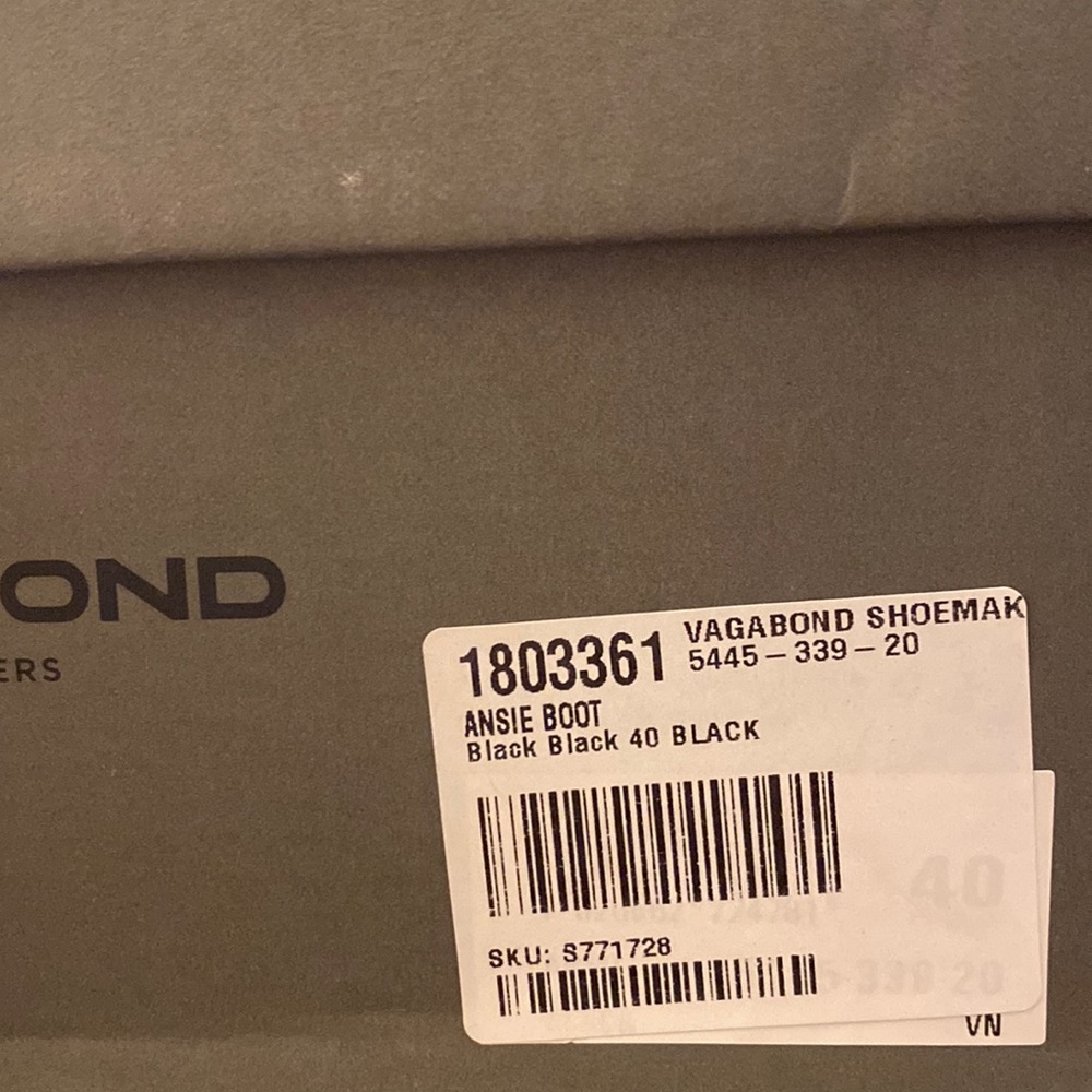 NWT VAGABOND SHOEMAKERS Ansie Stretch Boots vegan flared block heel round toe 40 - Picture 17 of 17